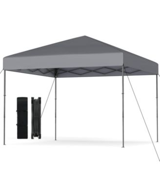10 X 10 Feet Pop up Canopy Tent with Portable Carrying Bag and 8 Stakes