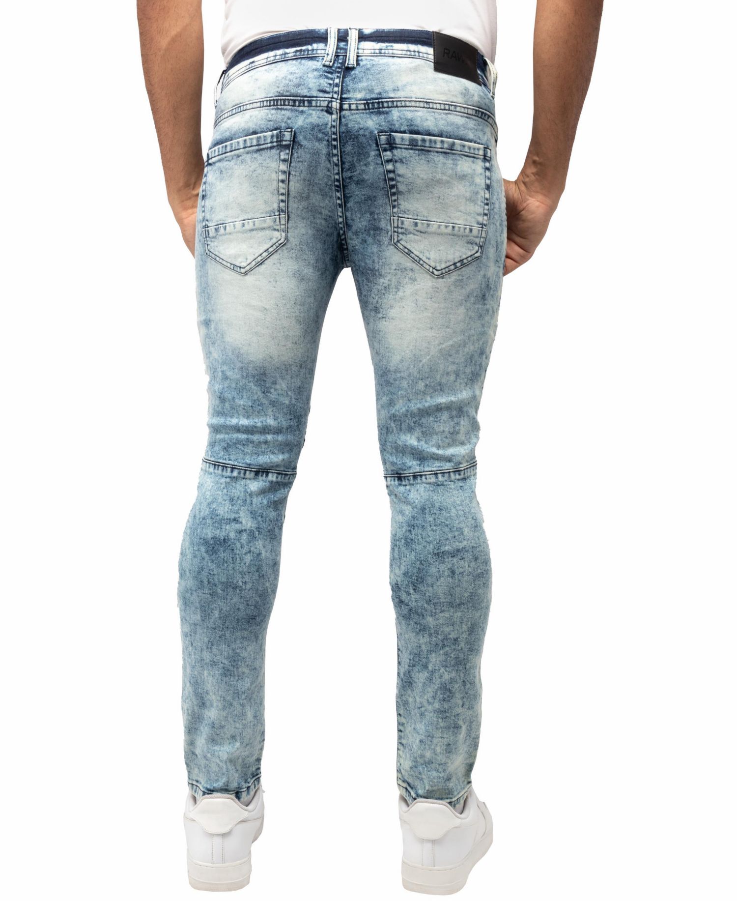 RAW X Men's Slim Stretch Moto 5-pocket Jeans
