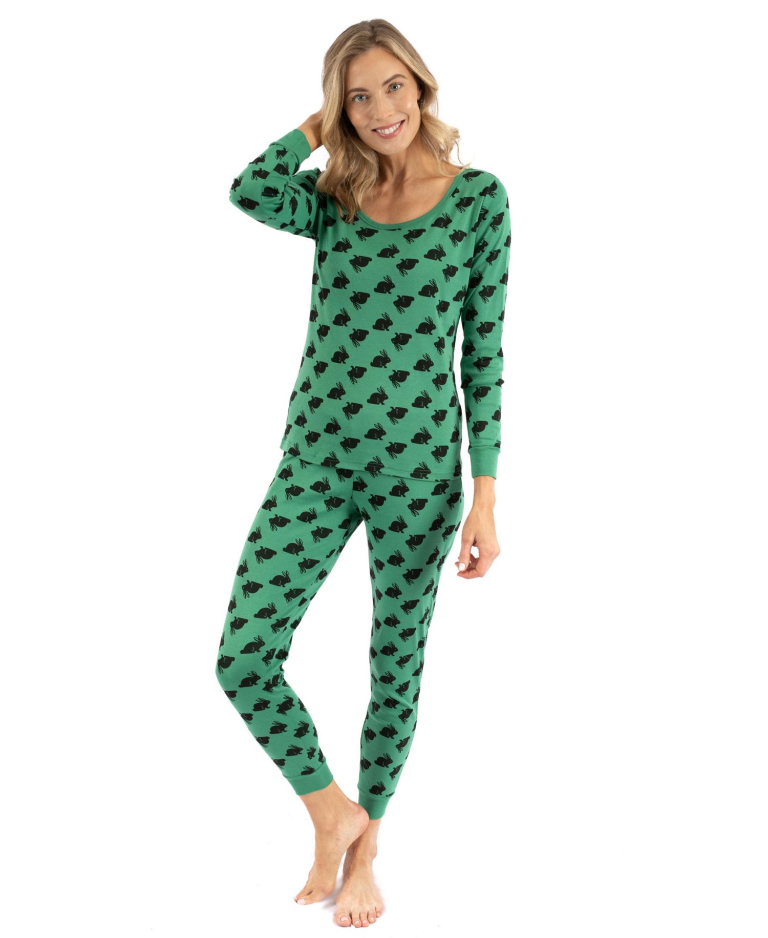 Women's Matching Family Two Piece Cotton Easter Pajamas