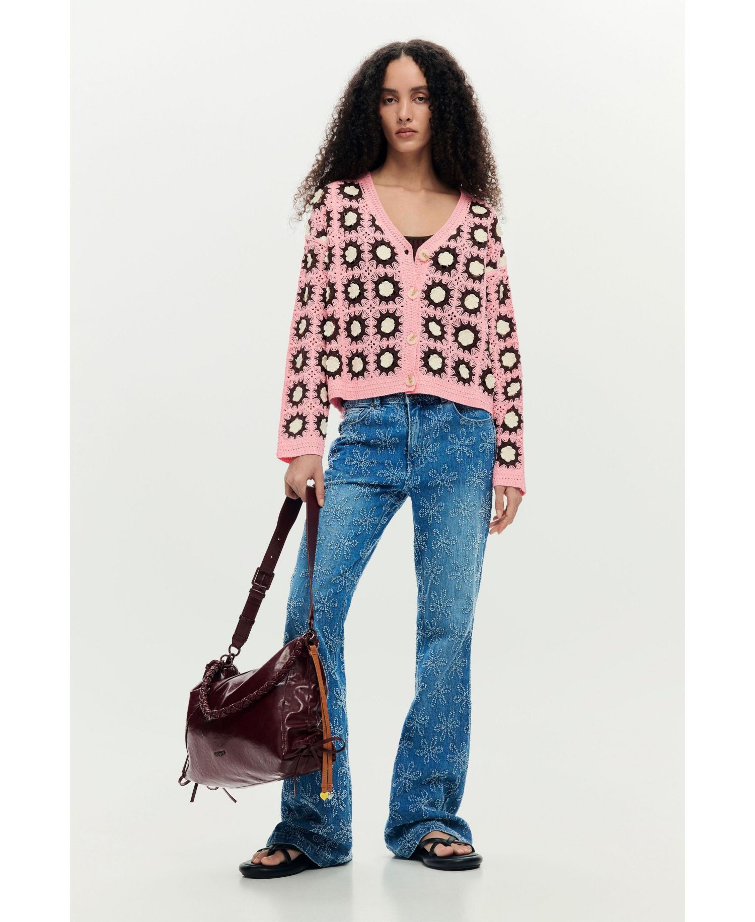 Women's crochet cardigan