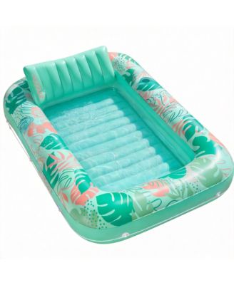 Inflatable Tanning Pool Lounger Float Pillow Raft Lounge 70"x46