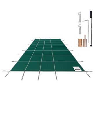 Rectangle Mesh Winter Pool Safety Cover with 12 Year Warranty