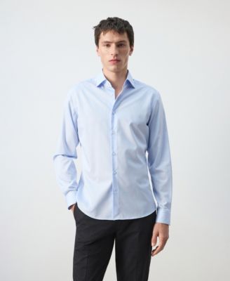Men's Slim Fit Striped Cotton Shirt