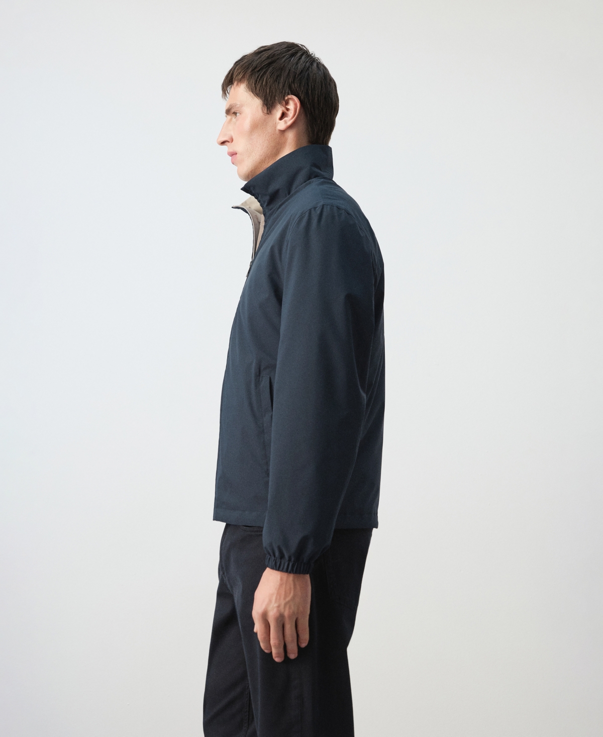Mango Men's Reversible Quilted Water-Repellent Jacket