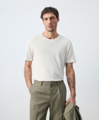 Men's Linen Slim-Fit T-Shirt