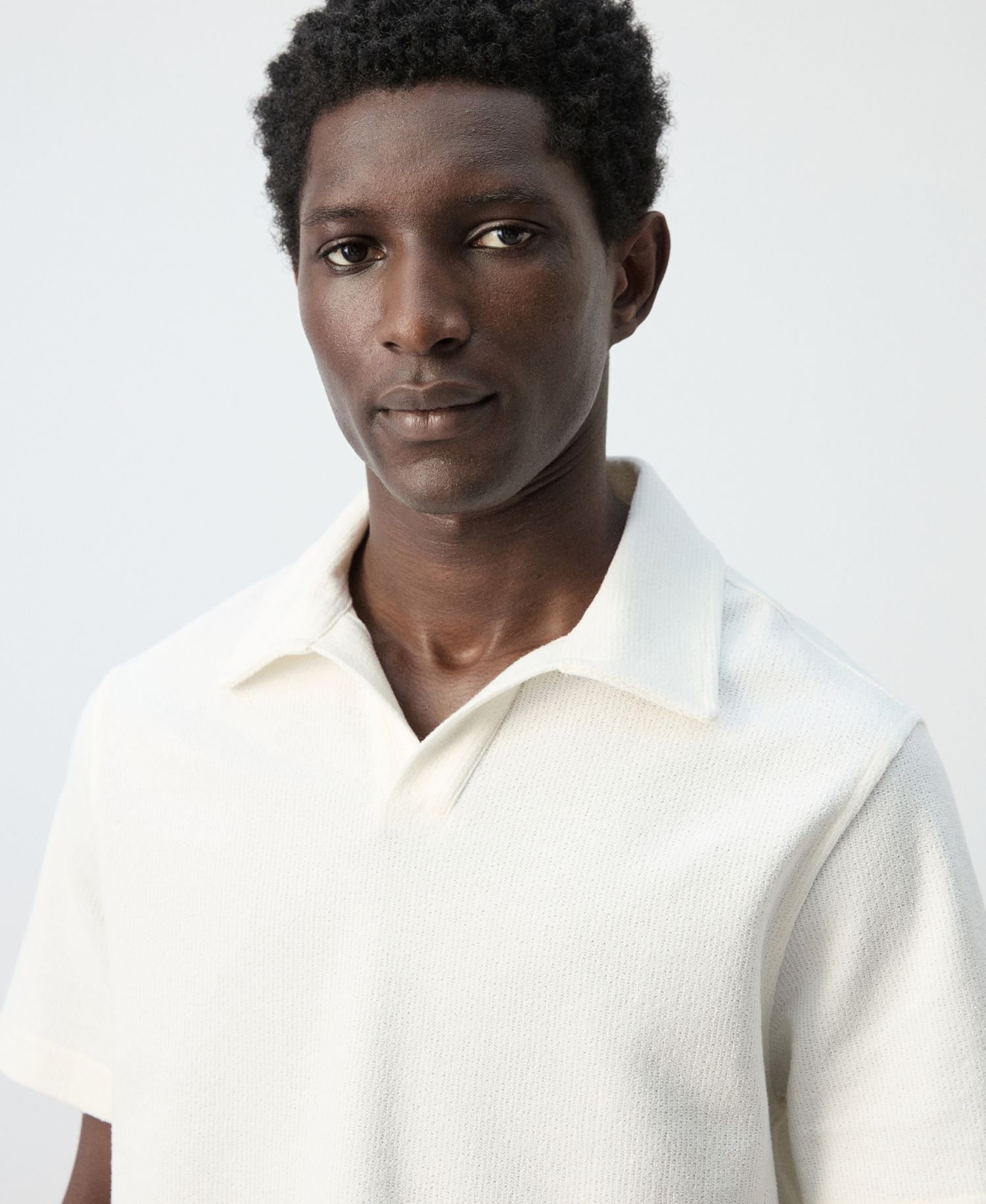 Men's Regular-Fit Textured Polo Shirt