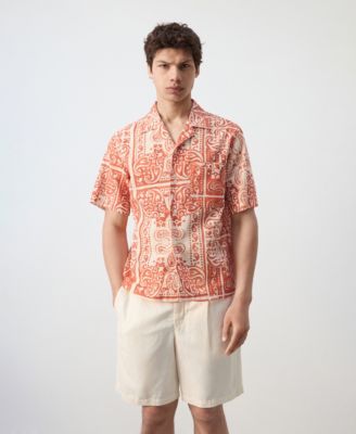 Men's Printed Cotton Shirt