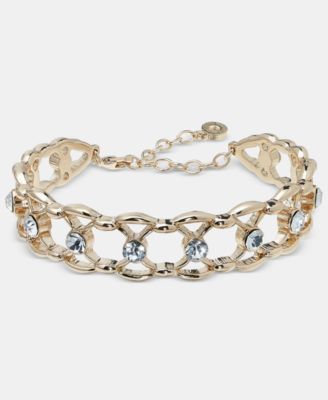 Crystal Openwork Cuff Bracelet
