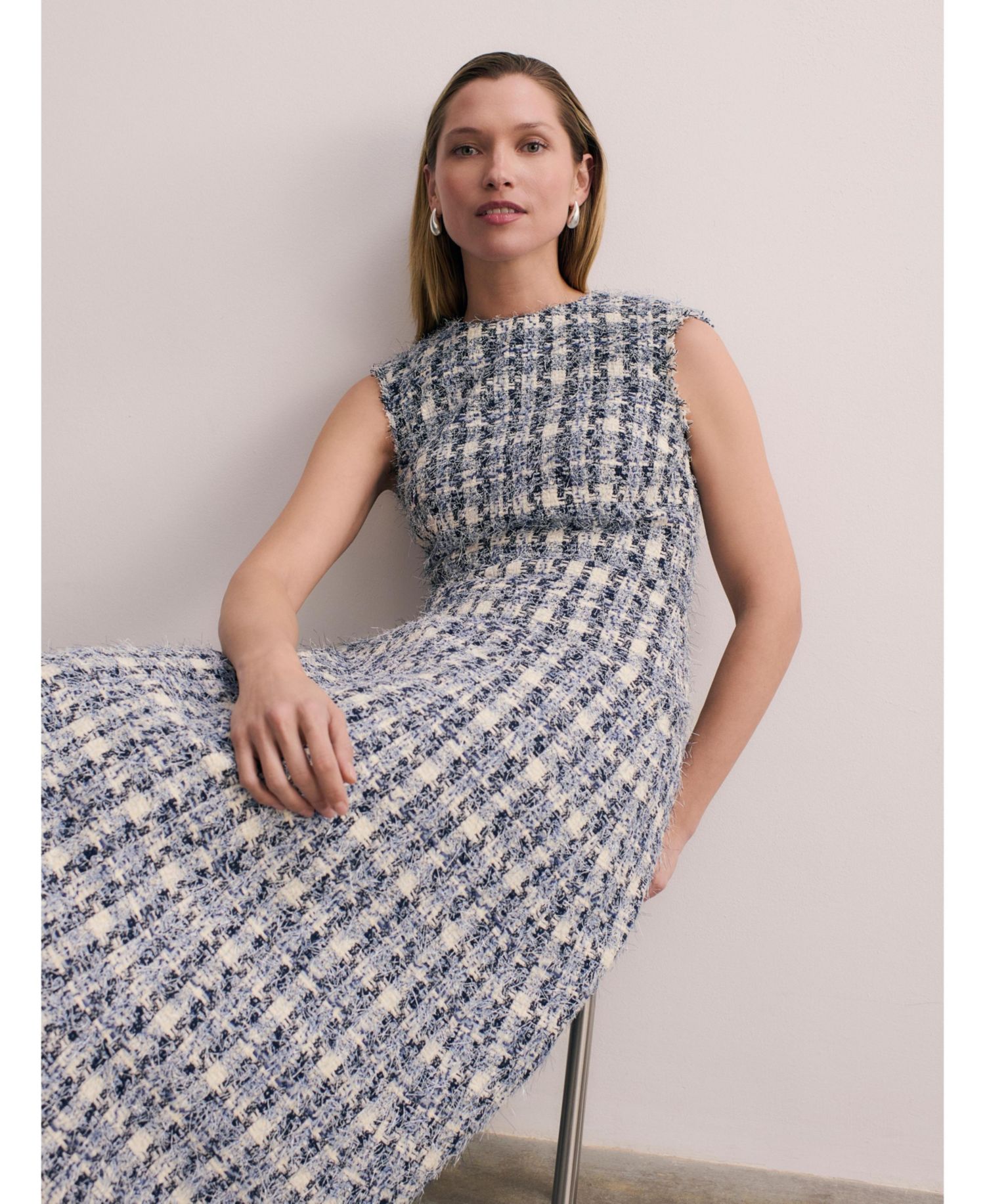 Women's Tureen Tweed Midi Dress