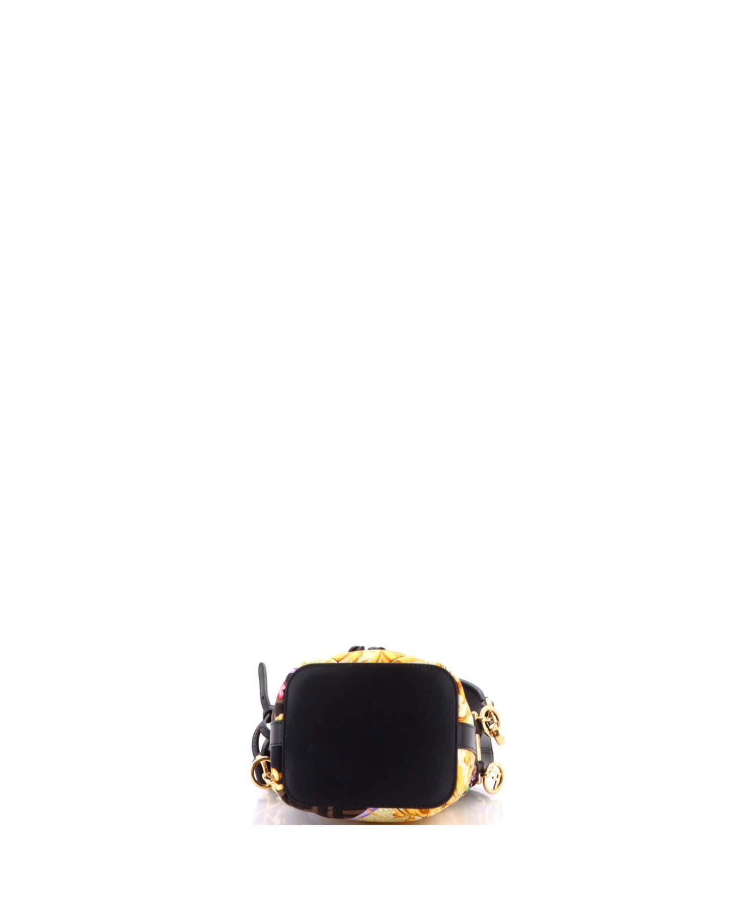 Mini x Versace Fendace Mon Tresor Bucket Bag Quilted Printed Zucca Silk