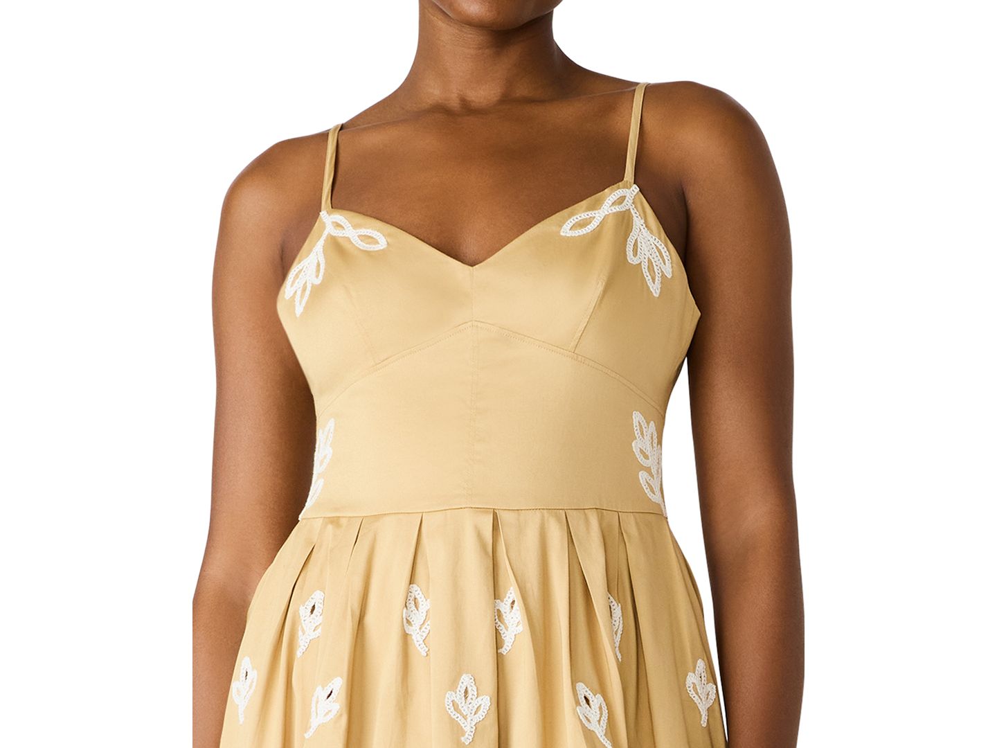 Женское платье Steve Madden Emelia Sweetheart Neck, цвет: Серо-коричневый — фото 5