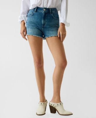 Women's Vintage-Inspired Mom High-Rise Shorts