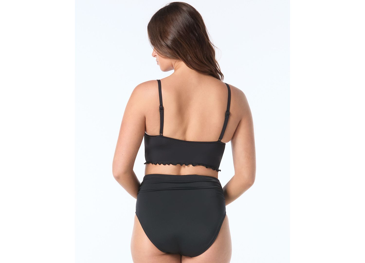 Women's Sweetheart Neck Lavish Underwire Crop Swim Top