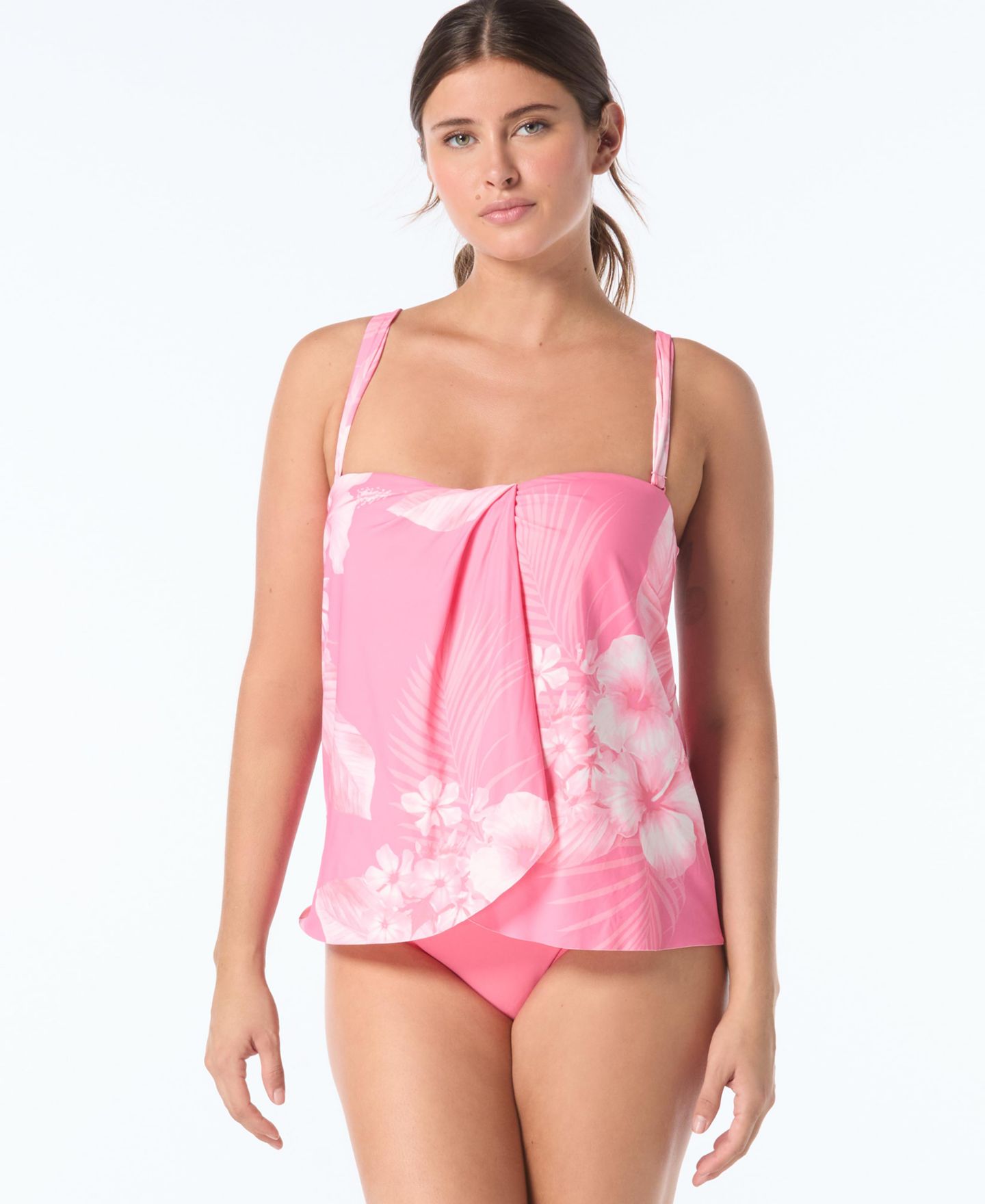 Верх бикини Tankini, бандо — Coco Reef, цвет: Розовый — фото 3