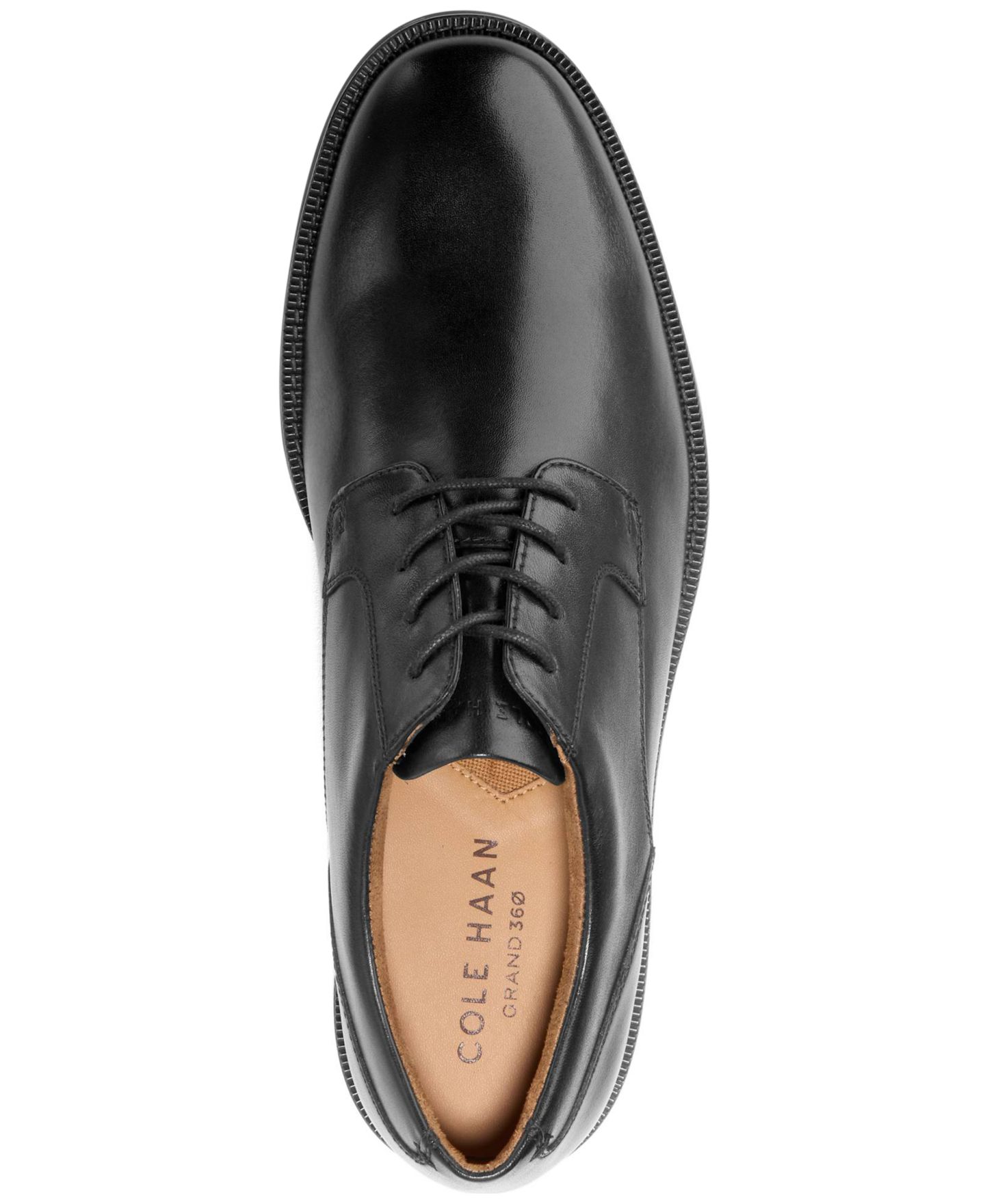 Обувь Cole Haan Men's Bedford Plain-Toe Oxford Dress Shoes, цвет: Чёрный — фото 3