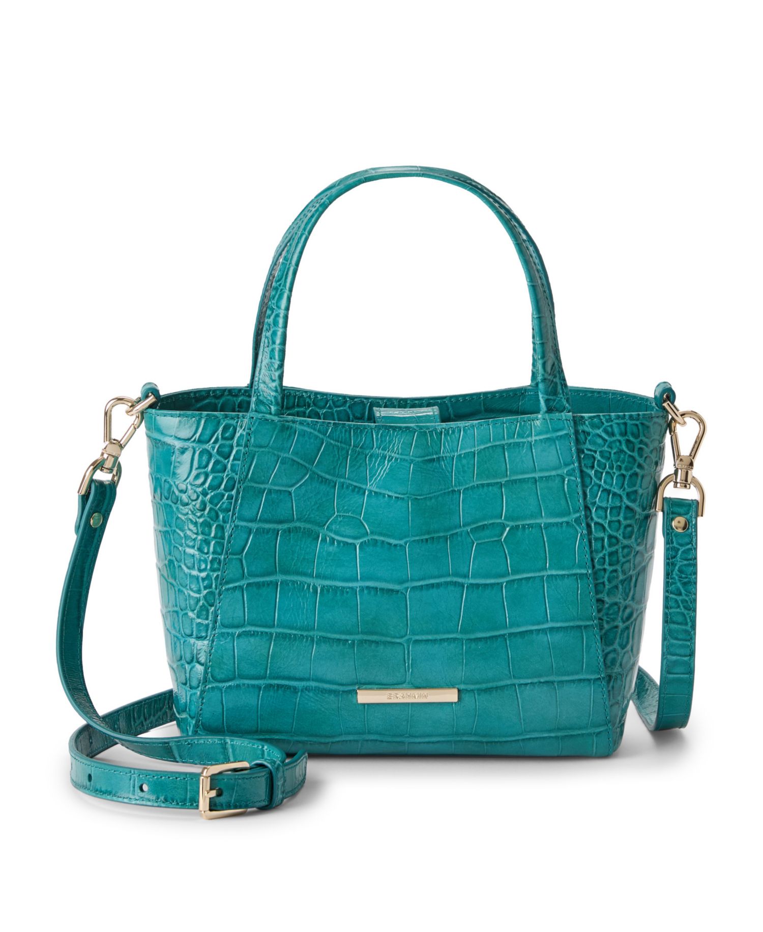Mona Alba Small Leather Crossbody Tote Handbag