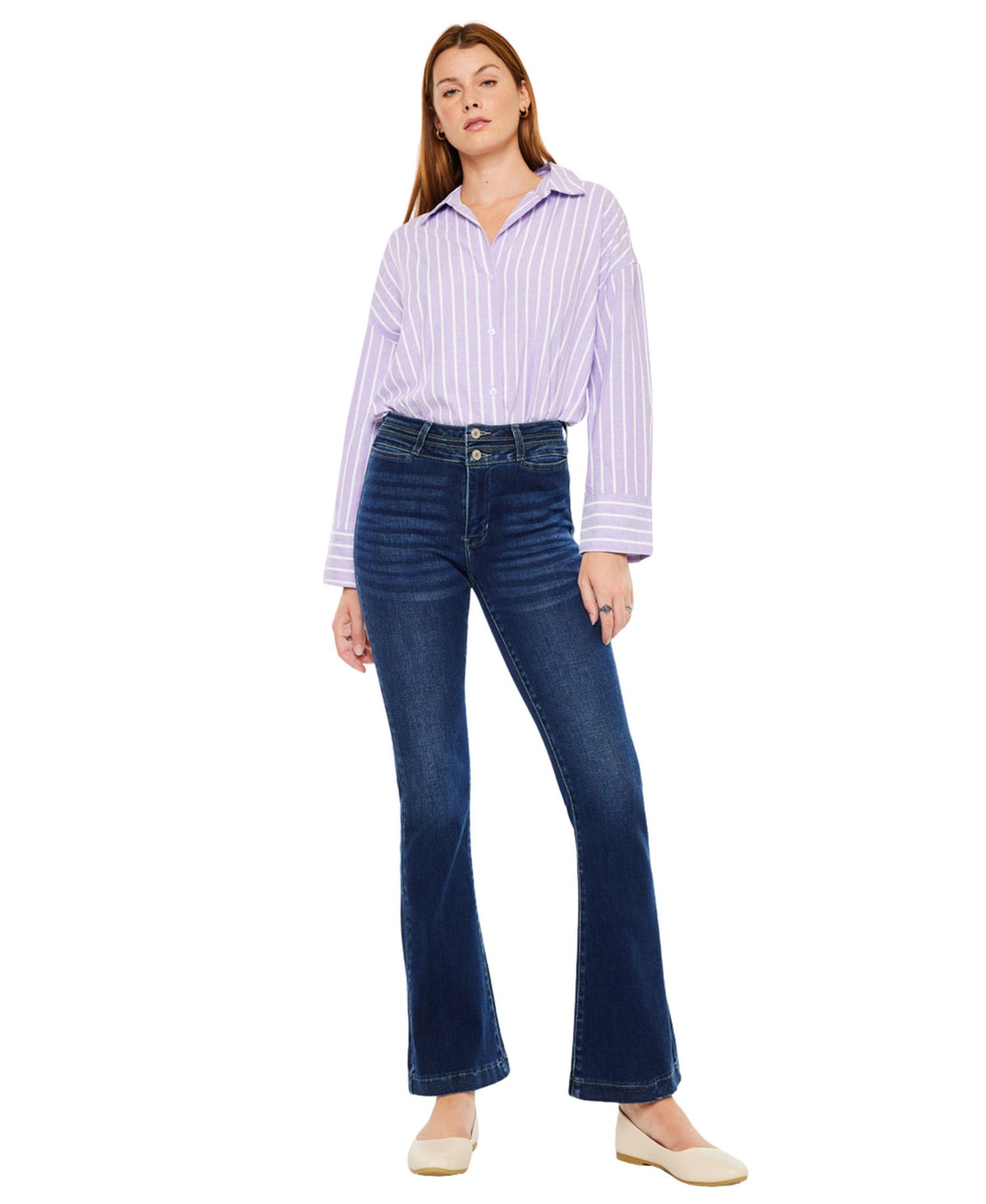 Women's Caroline High-Rise Flare Jeans