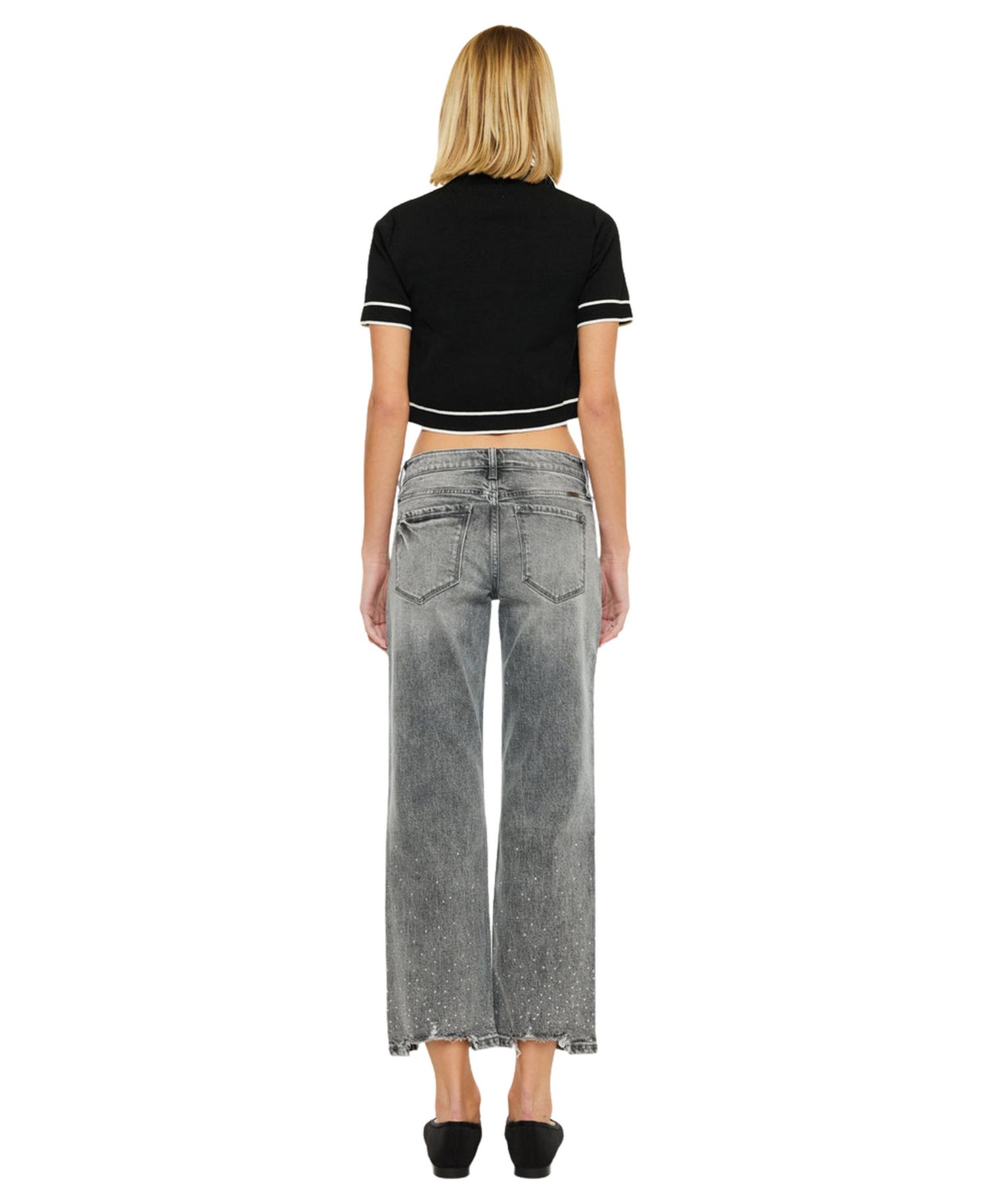 Women's Chai Mid-Rise Cropped Straight Jeans