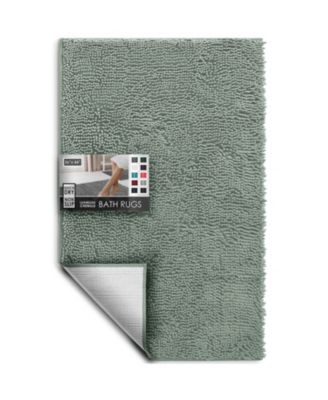 Ultra Soft Non-Slip Chenille Bath Rug - Quick Dry, Machine Washable - Large 26"x44"