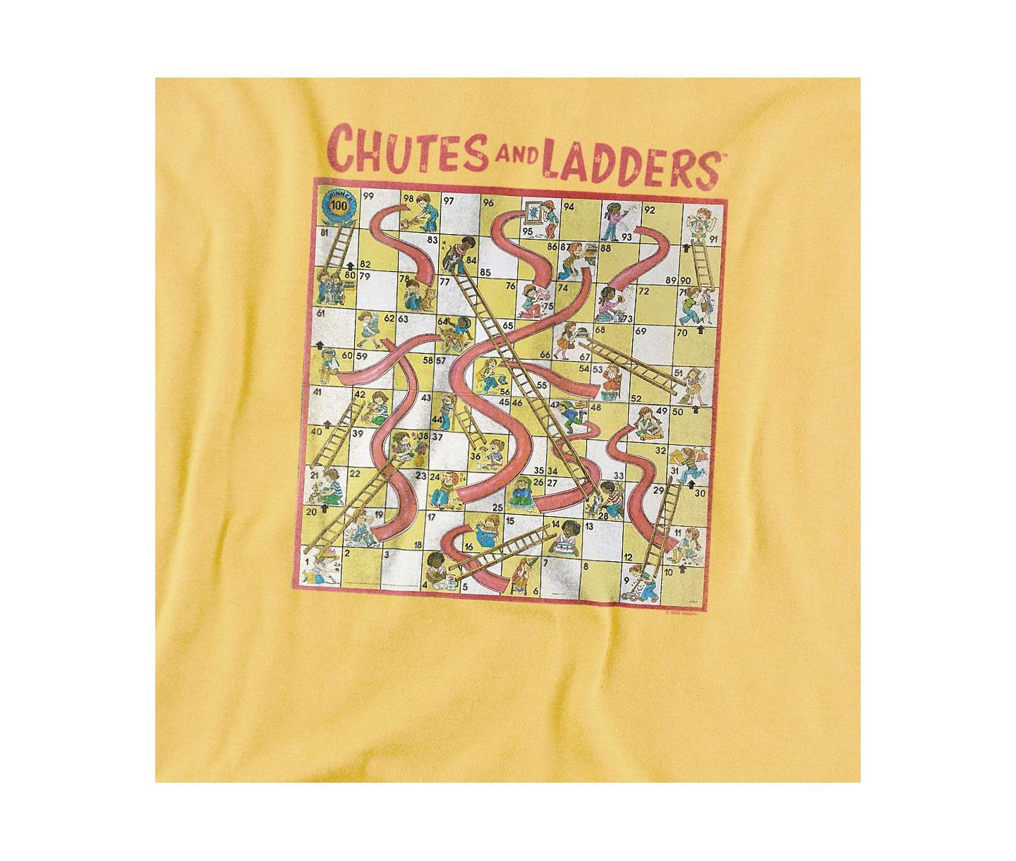 Мужская футболка Hasbro+ + Chutes And Ladders 79 Game Board, цвет: Banana — фото 2