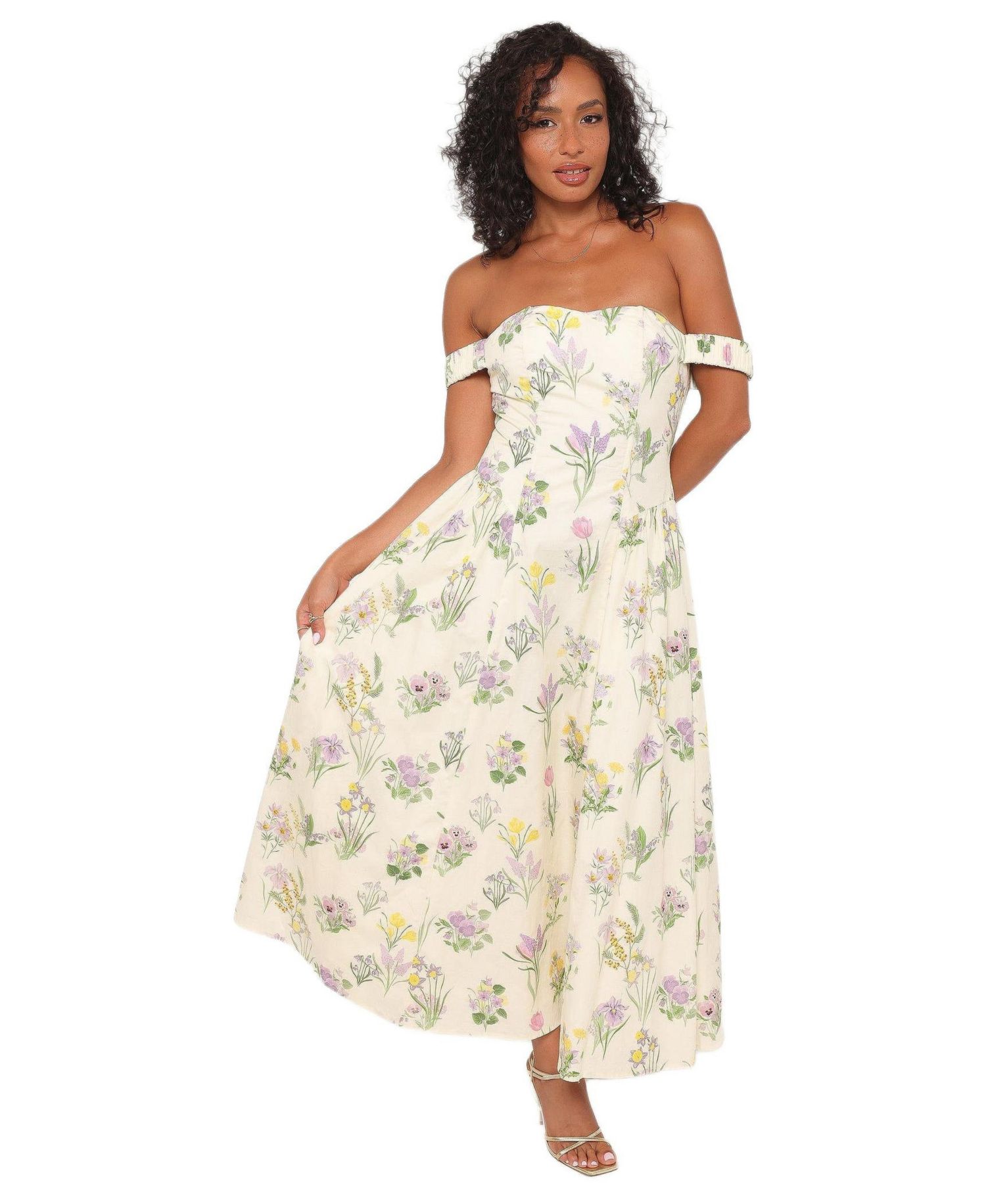 Women's Larni Off Shoulder Midi Dress