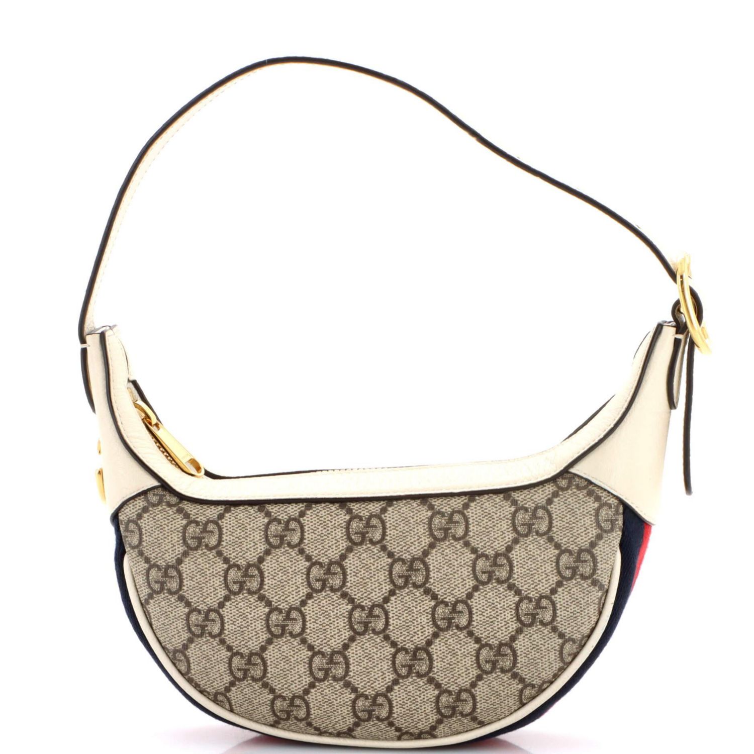 Mini Ophidia Half Moon Bag GG Coated Canvas