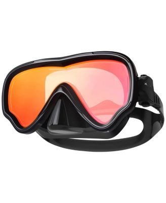 Swim Mask Goggles Nose Cover Anti Fog Tempered Glass UV Protection