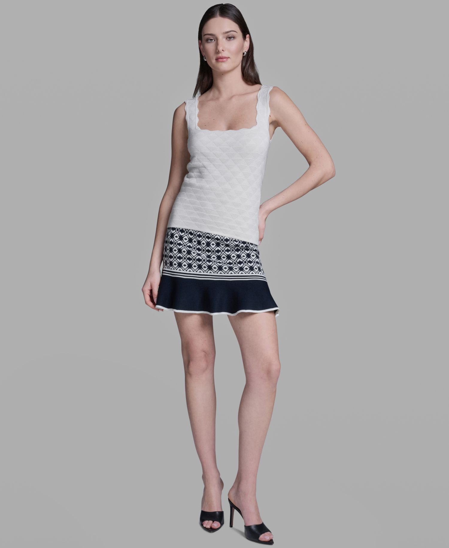 Women's Sleeveless Sweater Knit Rayon Tank Top