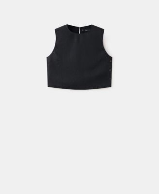 Women's Linen Crop Top