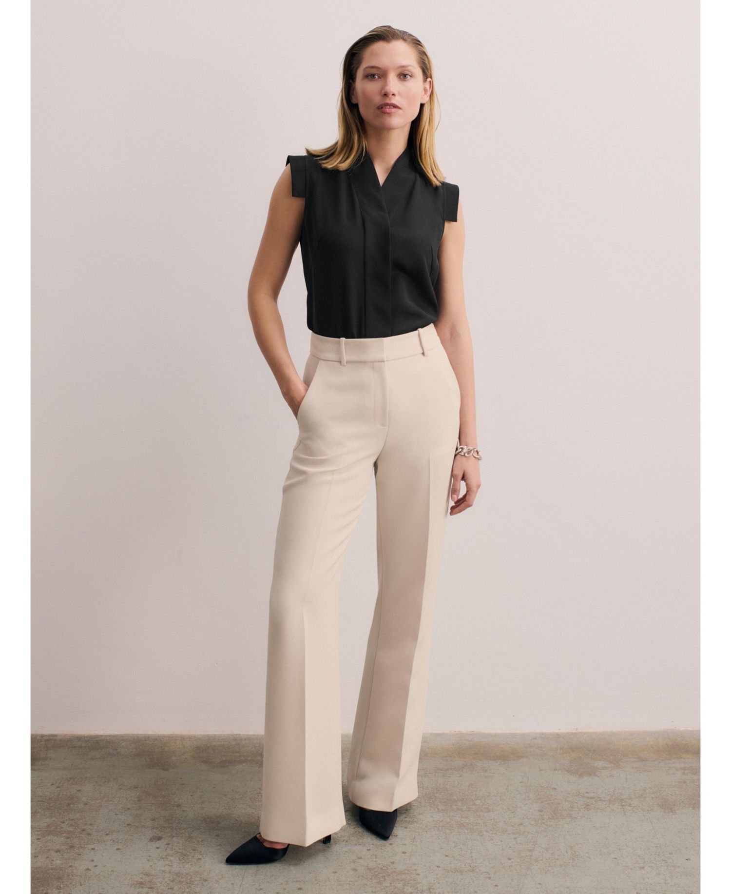 Women's Bowery Sleeveless Silk Blouse
