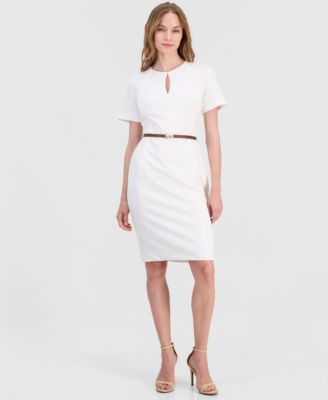 business casual white dresses How to wear a white dress to the office
