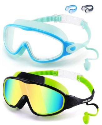 Swimming Goggles Anti Fog UV Protection Mirror Lens 2Pack