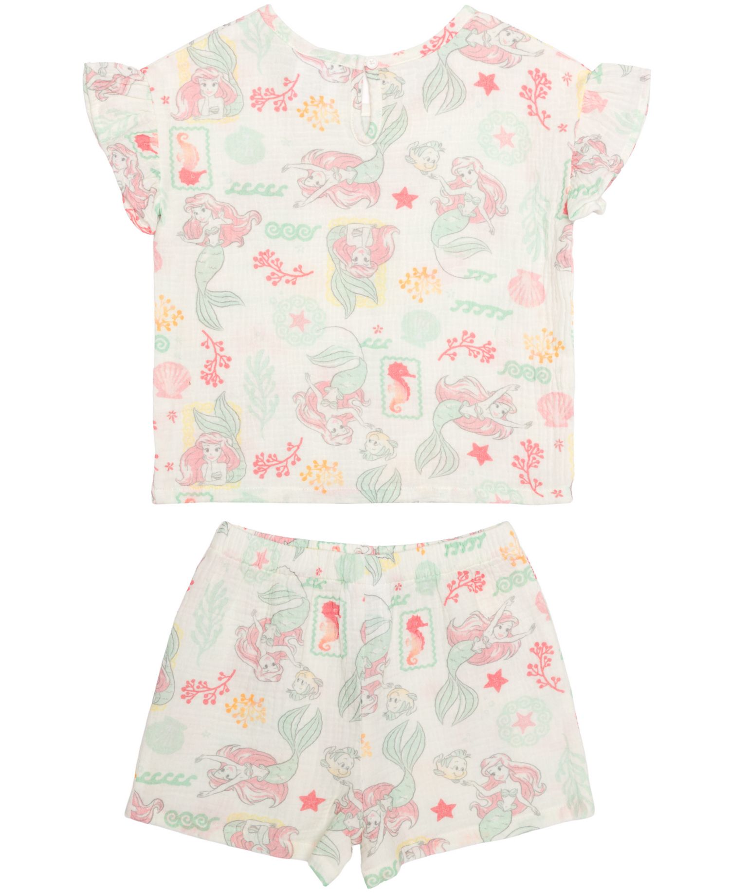 Girls' 2T-6X Printed T-Shirt and Shorts, 2-Piece Set
