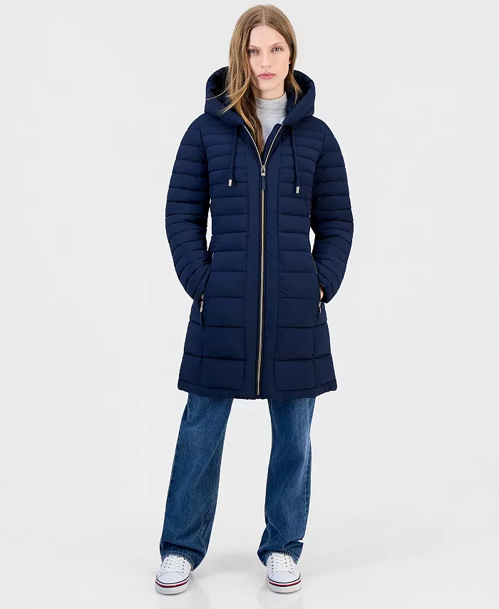 Women's Puffer Packable Hooded Coat - thumbnail 4
