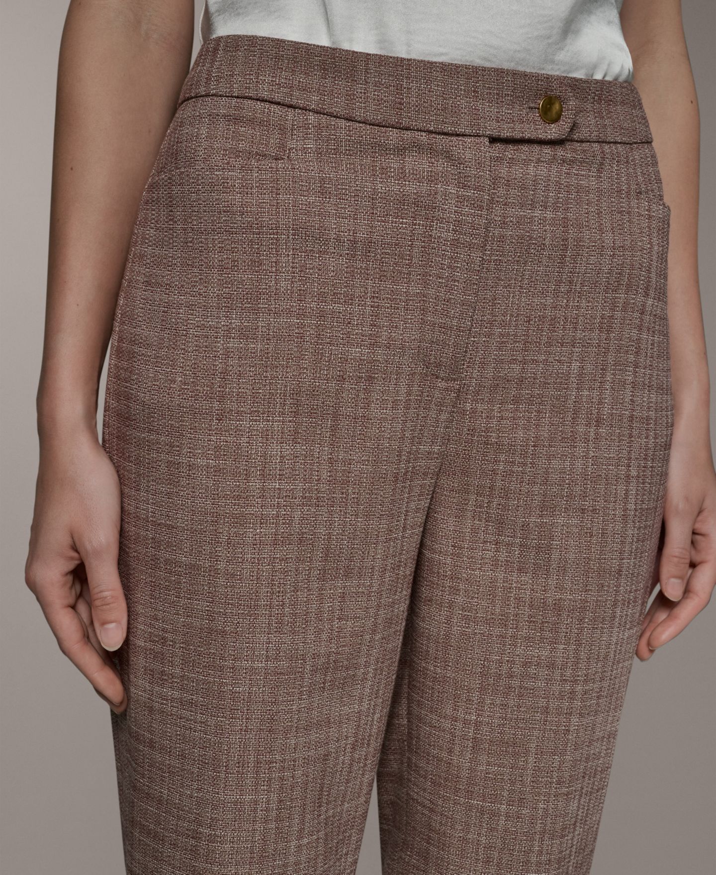 Женские брюки Donna Karan New York Mid-Rise Straight-Leg, цвет: Разноцветный — фото 4