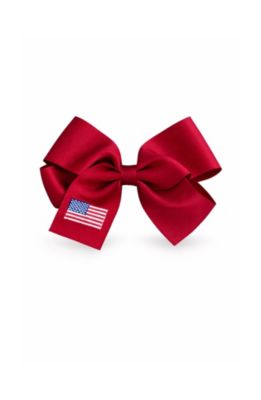 Girls Bits and Bows Little/Big American Flag Hair Bow