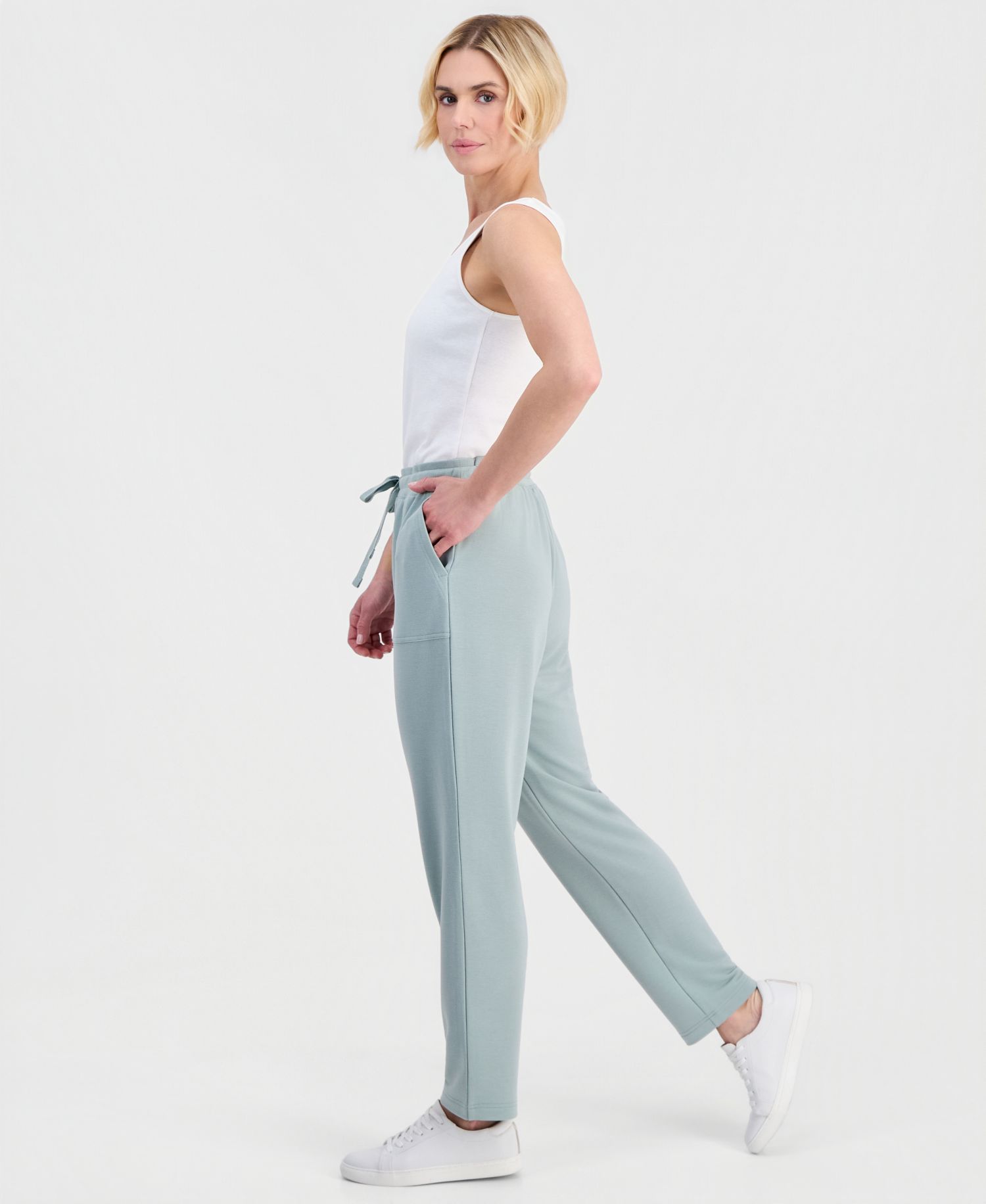 Petite LuxLounge French Terry Fleece Sweatpants