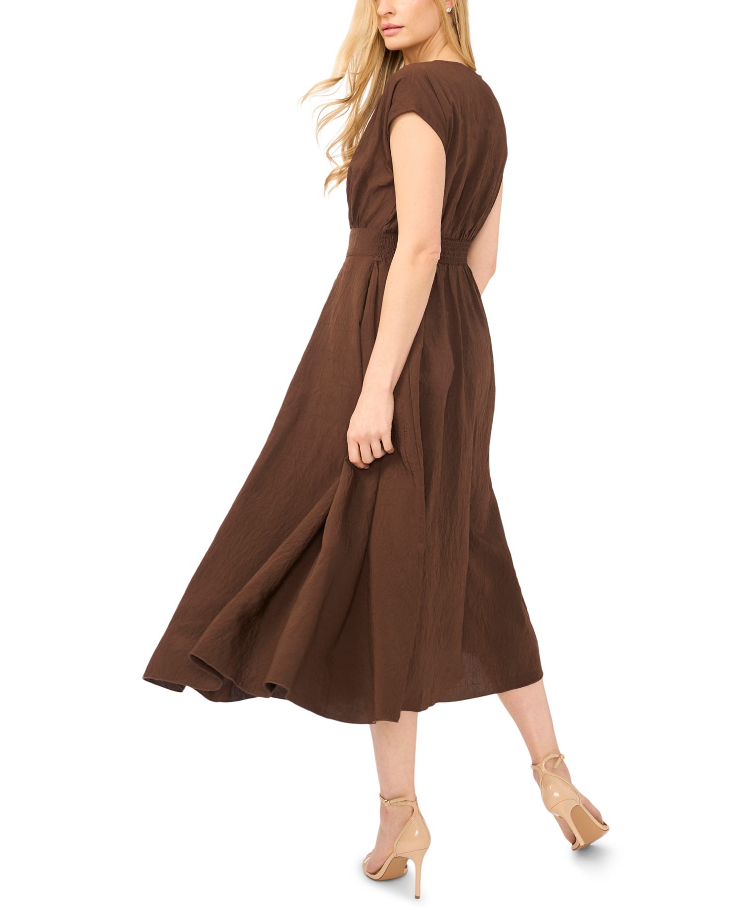 Women's V-Neck Midi Dress
