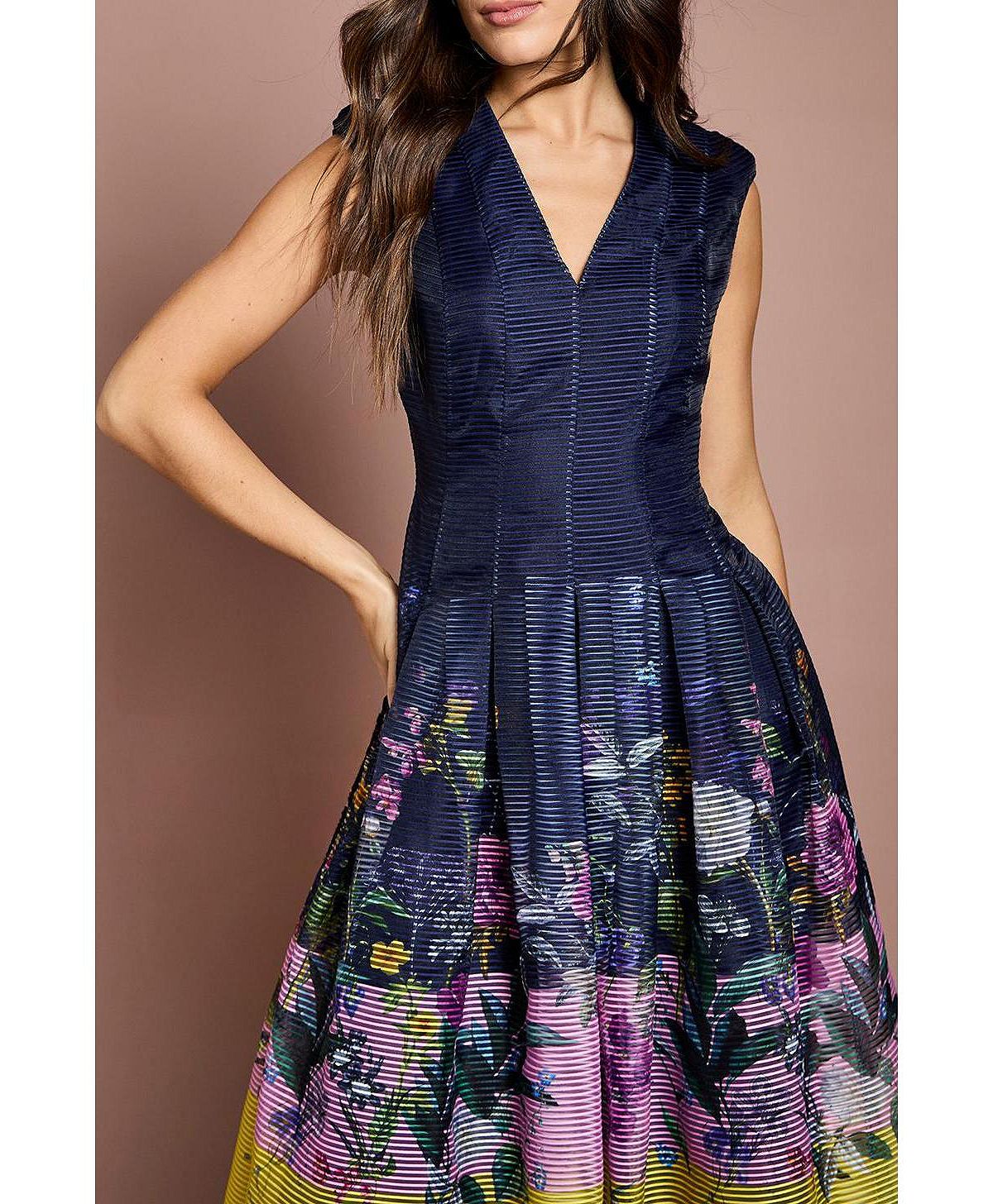 Coast Women's Burnout Drop Waist Midi Dress view 7 — MAYCSS fashion products