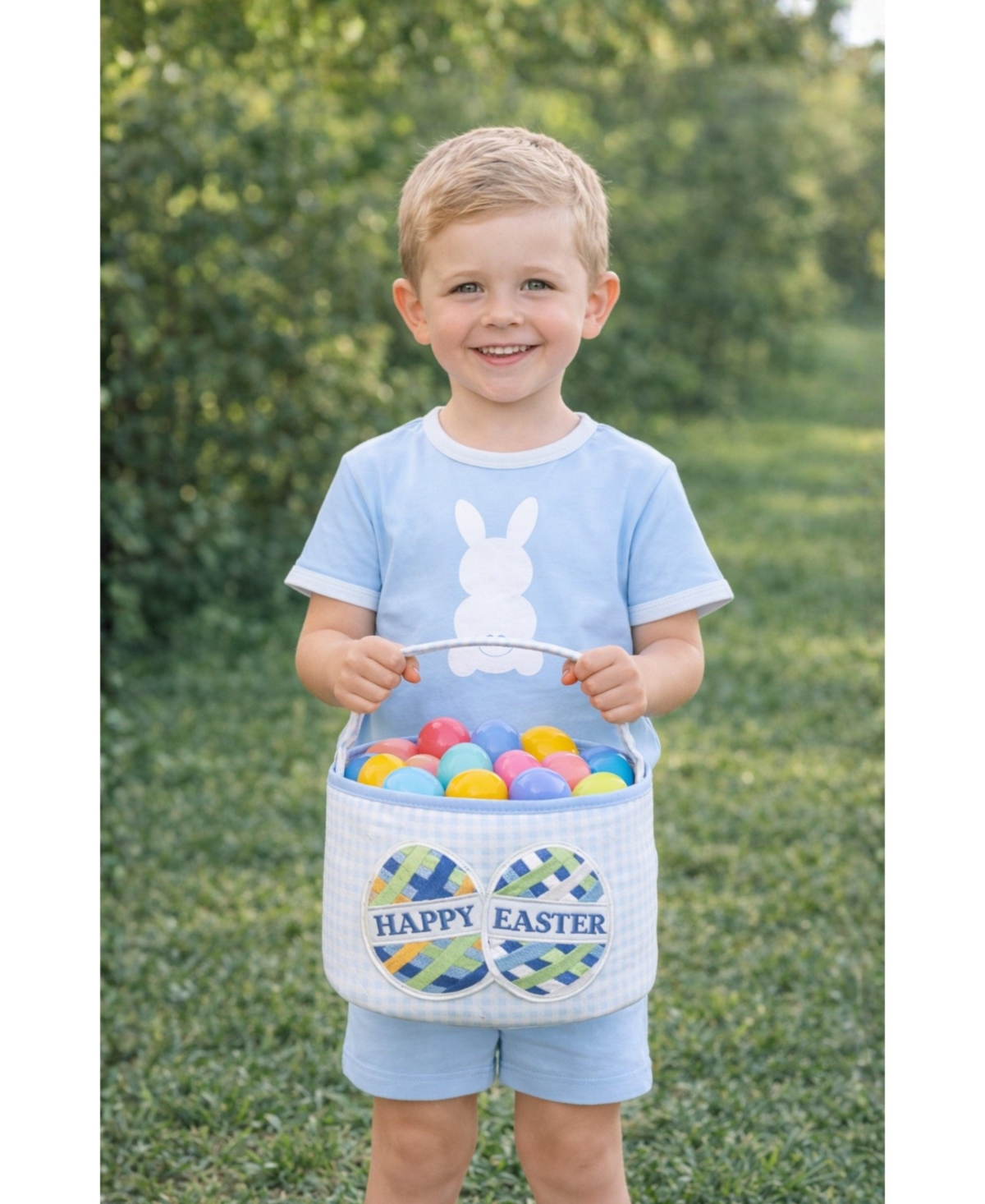 Bits & Bows Boys Bits and Bows Happy Easter Egg Basket