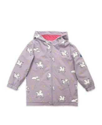 Girls Color Changing Hooded Raincoat