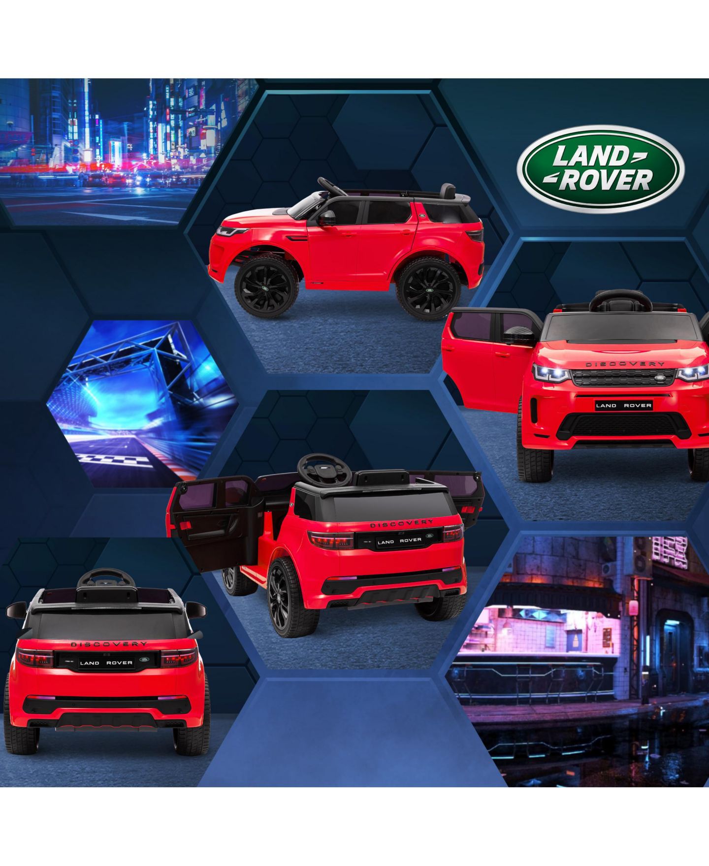 Детская игрушка Qaba Licensed 12V Discovery Sport Remote Control Ride-On Car, 55 lbs, Ages 3-7, цвет: Красный — фото 9