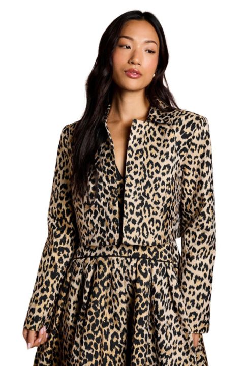 Женские куртки Coast Animal Jacquard Cropped Jacket