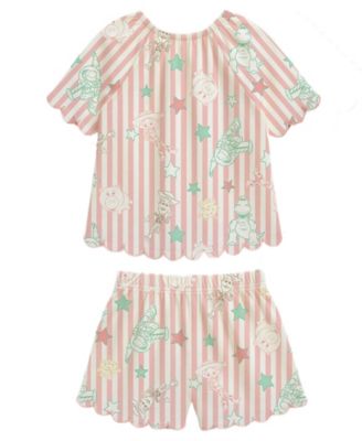 Girls' 2T-6X Short-Sleeve T-Shirt and Shorts, 2-Piece Set