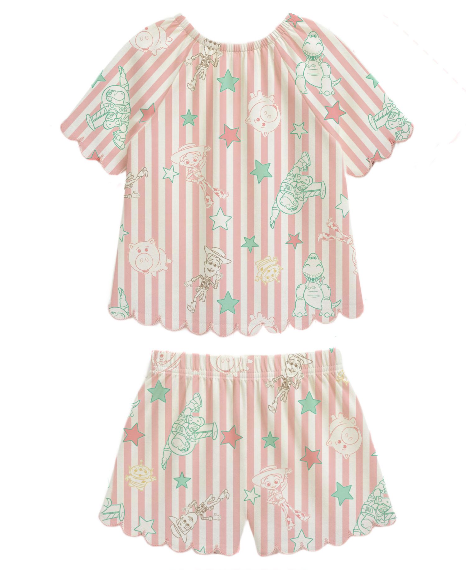 Girls' 2T-6X Short-Sleeve T-Shirt and Shorts, 2-Piece Set