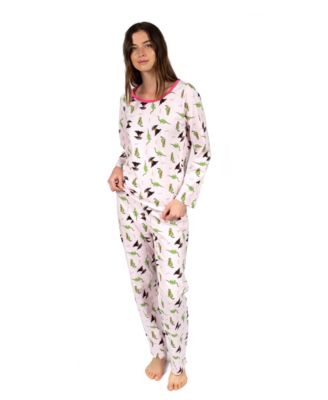 Women's Matching Family Two-Piece Cotton Long Sleeve Loose Fit Pajamas