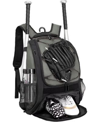 Baseball Bag Softball Backpack for Youth and Adult - T Ball Bat Equipment Bag with Bat and Helmet Holders and Shoe Compartmen