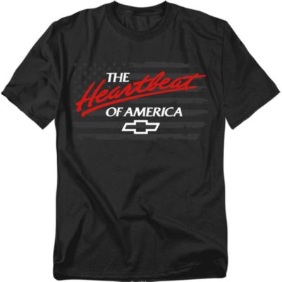 Men's Chevrolet Heartbeat Of America Flag T-Shirt