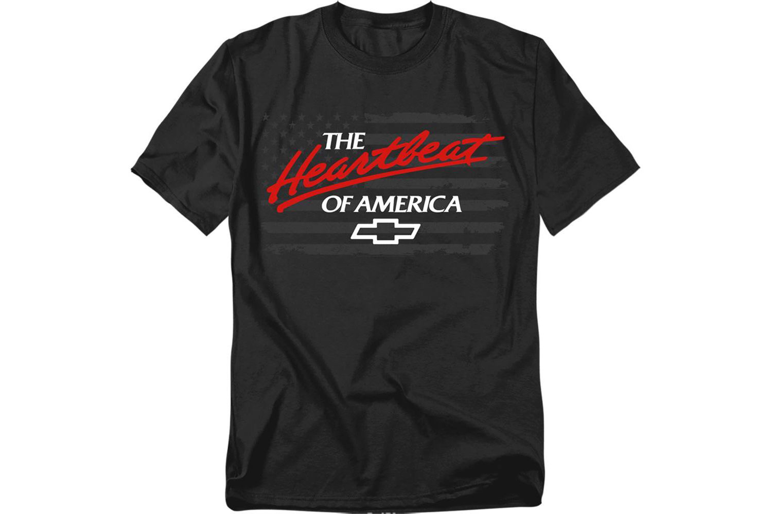 Men's Chevrolet Heartbeat Of America Flag T-Shirt