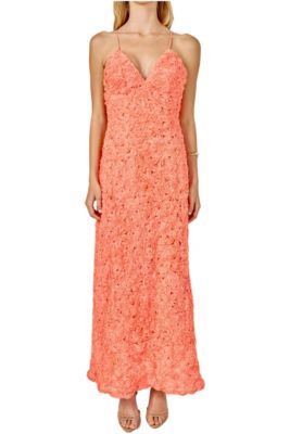 Women's lace spaghetti strap Maxi Dress